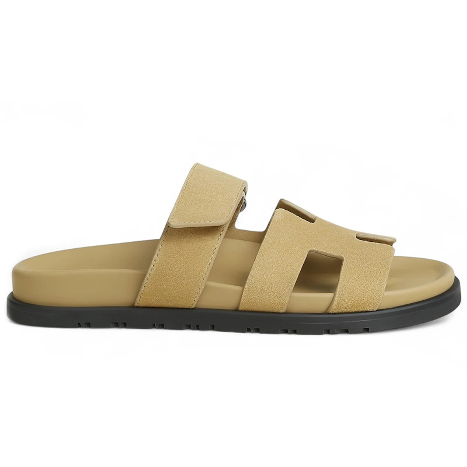 Hermes Chypre Sandal Beige AlbÃ¢tre Suede Goatskin (Women's)