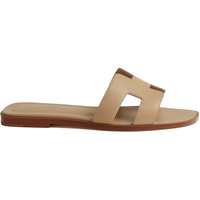 Hermes Oran Sandal Beige Linen (Women's)